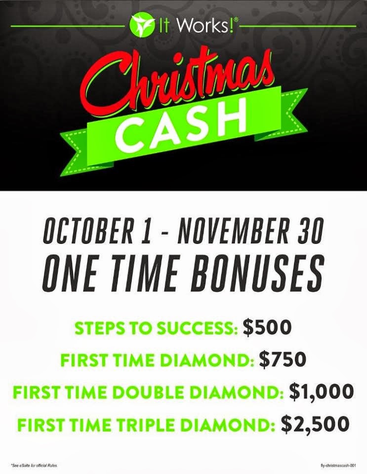 It Works! PAM WRAPS! Christmas Cash Bonus