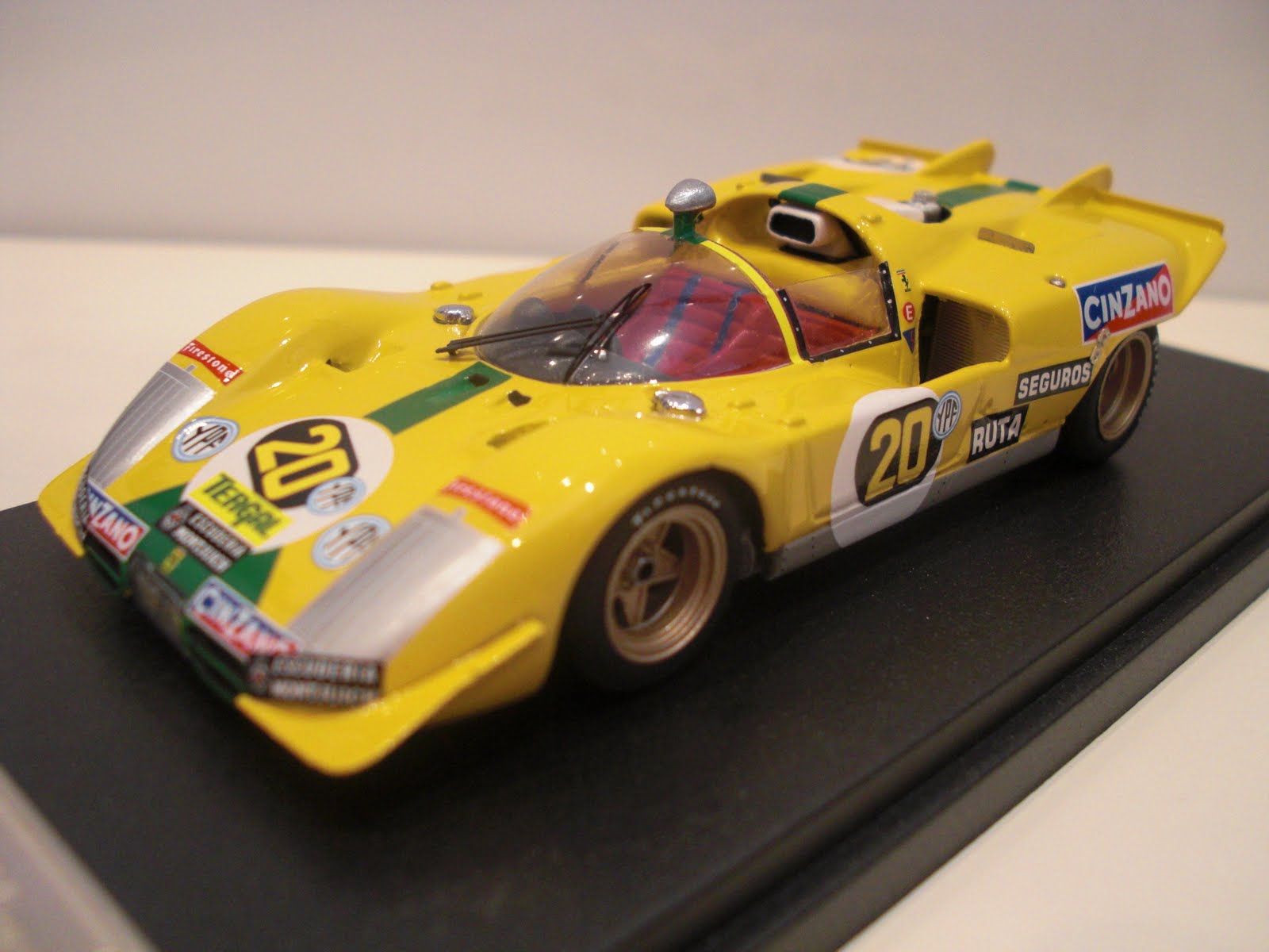 Ferrari 512 S – 8º Buenos Aires 71 – Miniature FLY – Rouge – Neuve