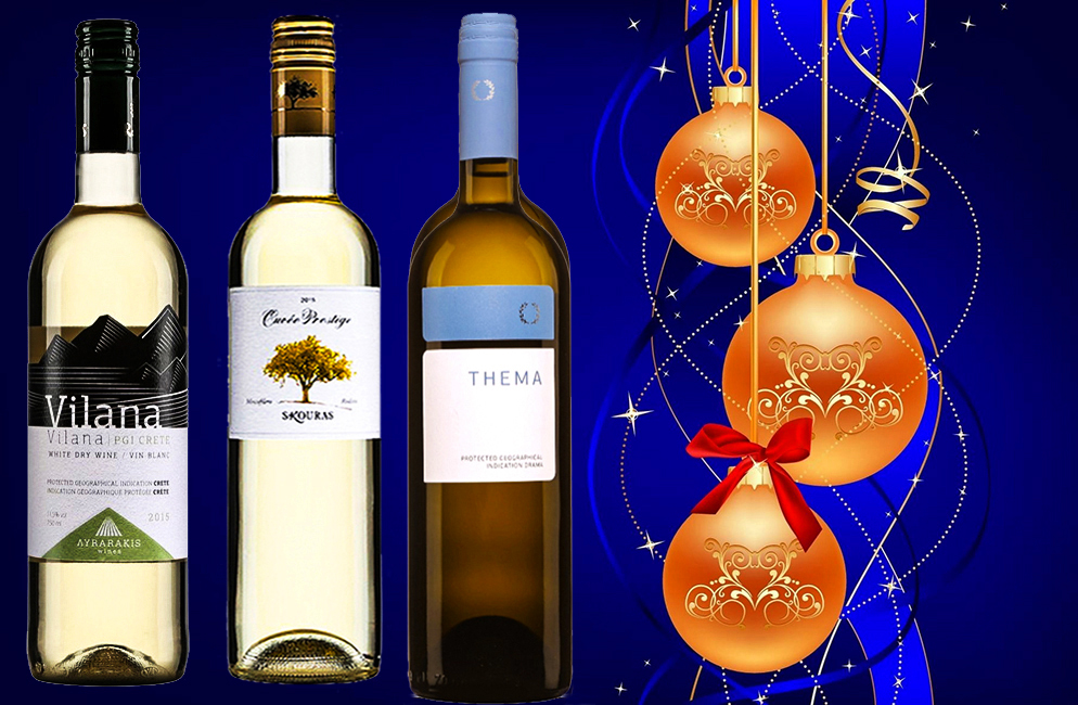 Club des Dégustateurs de Grands Vins 3 vins blancs de Grèce pour vos repas du temps des Fêtes Club des Dégustateurs de Grands Vins 3 vins blancs de Grèce pour vos repas du temps des Fêtes