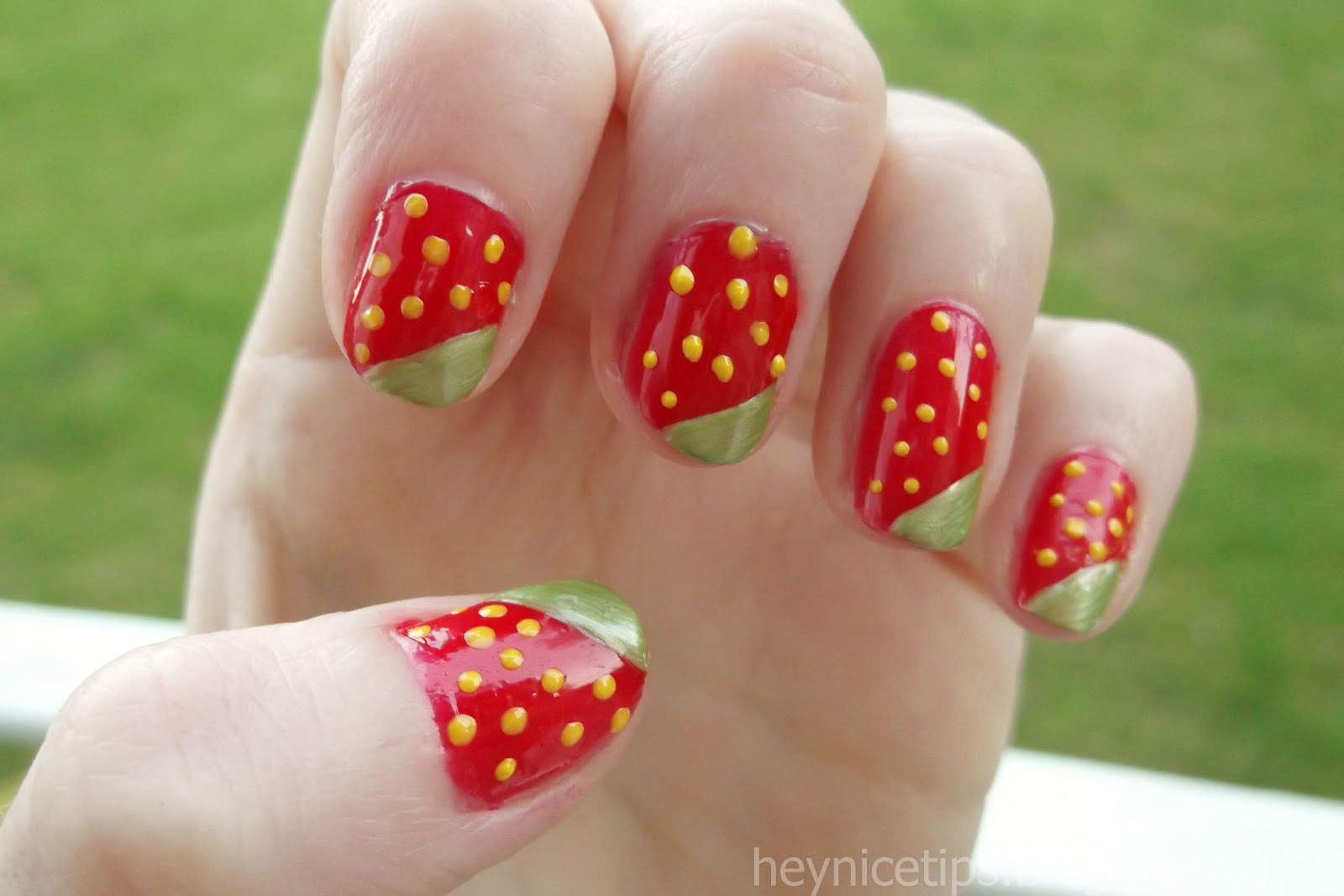 Strawberry Toe Nail Art Tutorial - wide 2