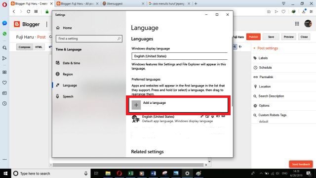 Cara Menulis Huruf Jepang di Windows 10