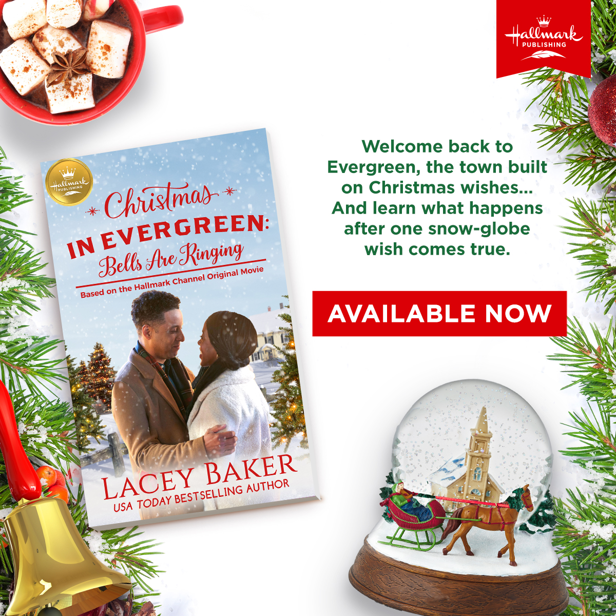 Christmas Bells Are Ringing 2021 Dallas Mom Blog And Fort Worth Mom Blogger Trendy Mom Reviews Win It Christmas In Evergreen Bells Are Ringing Out November 2nd From Hallmark Publishing Review Giveaway Christmasinevergreen