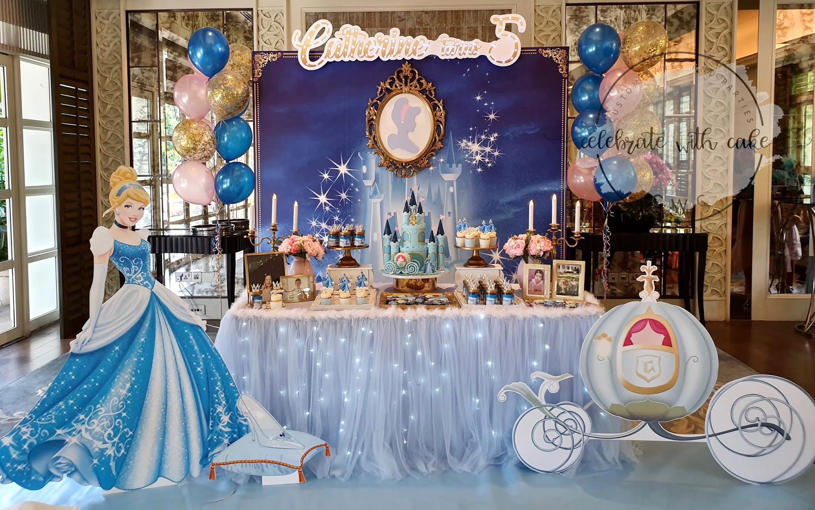 Celebrate With Cake Cinderella Themed Dessert Table
