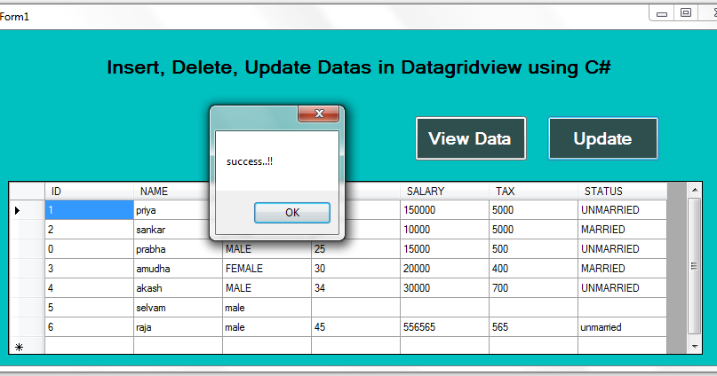 Insert or update. DATAGRIDVIEW. C# как обновить DATAGRIDVIEW. DATAGRIDVIEW кастомные. Update delete.