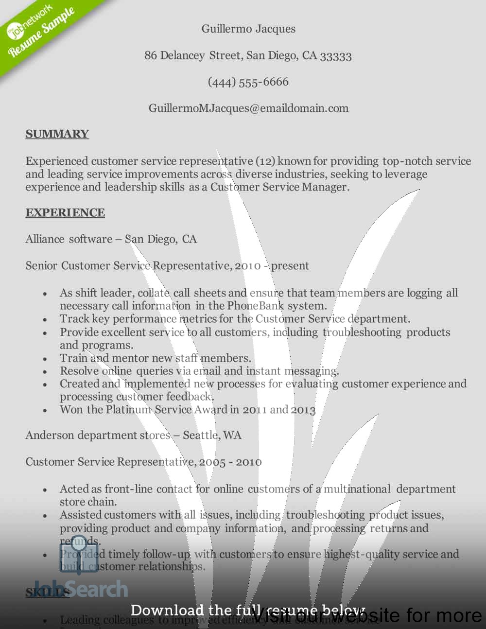 great customer service resume great customer service resume examples great customer service resume summary great customer service resume objectives good customer service