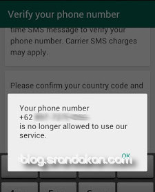 Mengatasi Whatsapp yang terblokir
