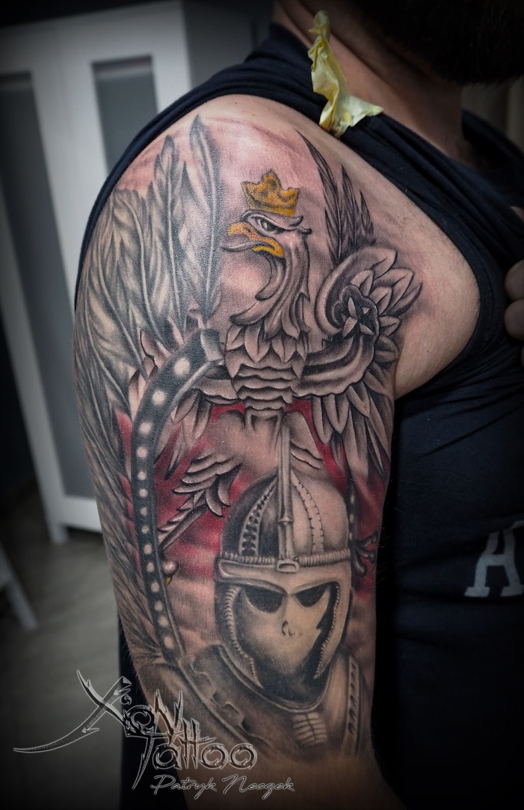Press HD Polish Hussar done by Dominik Hussar has been done 2 weeks ago  and was fully healed and We added Hussar wings recently Check details   By Seven Deadly SinsArt Worksop 