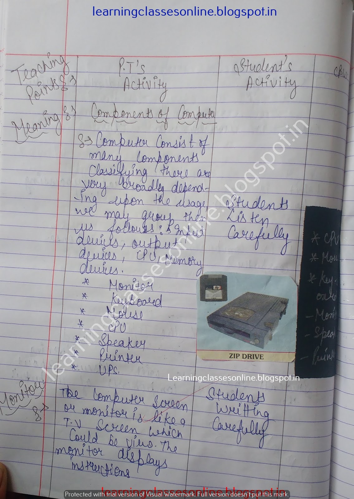 Lesson Plan For Computer Science For B Ed On Various Computer Components lesson-plan-for-computer-science-for-b-ed-on-various-computer-components