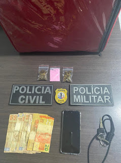 vPolícia intercepta "delivery'  de droga em Ribamar