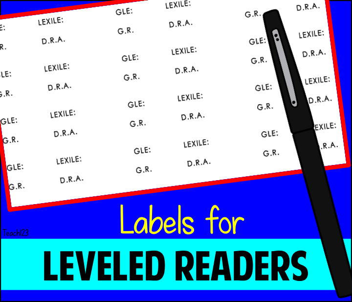 Leveled Readers, Reading Response, and a Giveaway! - Teach123