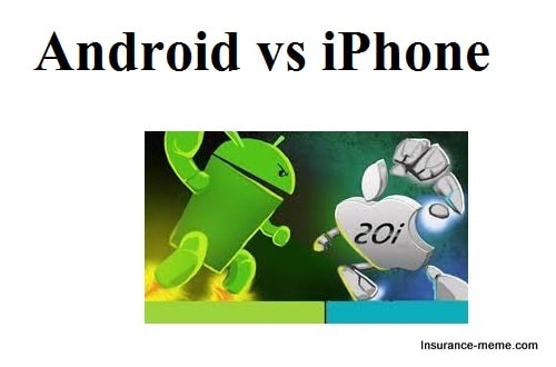 Android vs iPhone war Android vs iPhone war