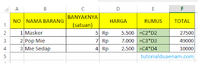 Mengenal Referensi Cell Relative Absolute Dan Semi Absolute Pada Ms Excel Tutorialduaenam
