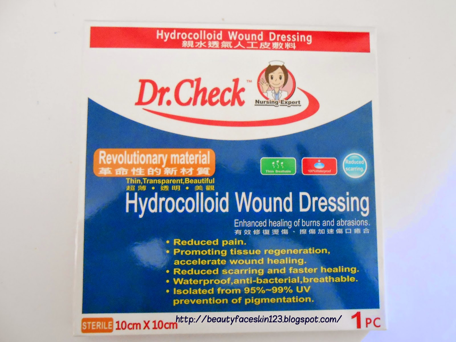 GREAT SKINandLIFE REVIEW ON DR.CHECK HYDROCOLLOID WOUND DRESSING