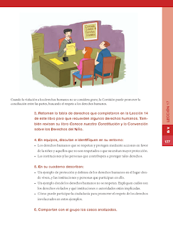 Los derechos humanos en nuestra Constitución - Formación Cívica y Ética Bloque 5to 2014-2015