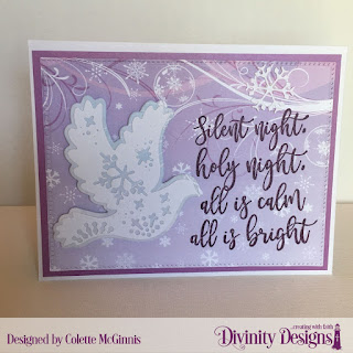 Stamp Set: Silent Night, Custom Dies: Christmas Dove, Pierced  Rectangles, Paper Collection: Christmas 2019