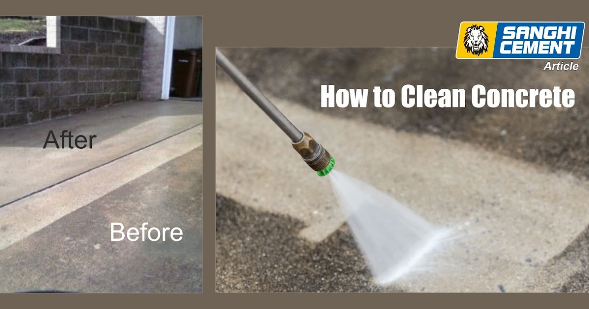 How to clean Concrete