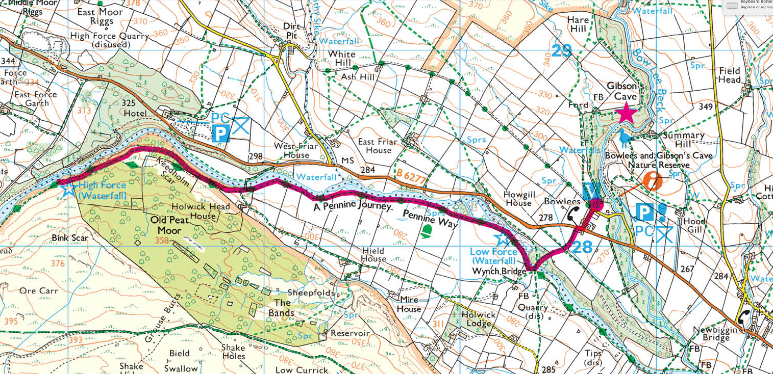 4 Mile Walk From My Location High Force Waterfall Walk, Best Route From Bowlees In Teesdale Via Low  Force | The Hiking Photographer