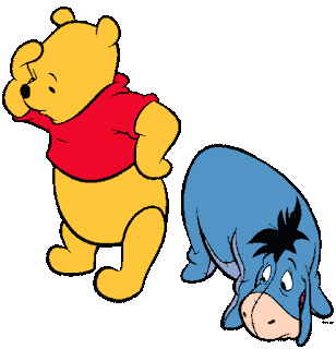 imagenes de winnie pooh con Igor para dibujar a color