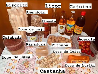 o que comer no piaui goiabada, cajuina, castanha, biscoito, doce de jaca, doce de caju, amendoim, pitomba, doce de leite, doce de buriti e pimenta