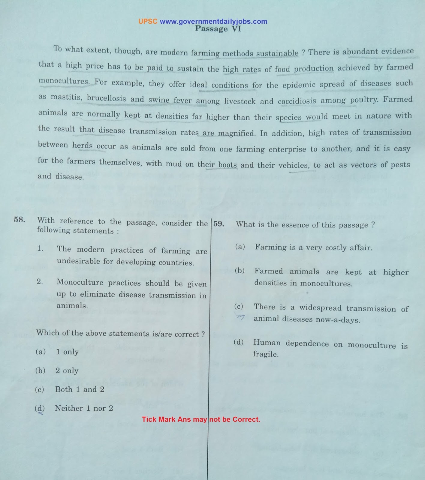 UPSC ENGLISH QUESTION PAPER