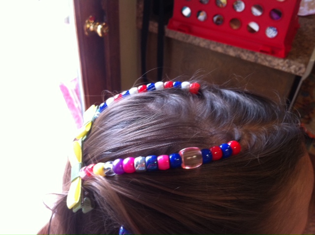 Homemade This and That: Beaded Hair - Tutorial