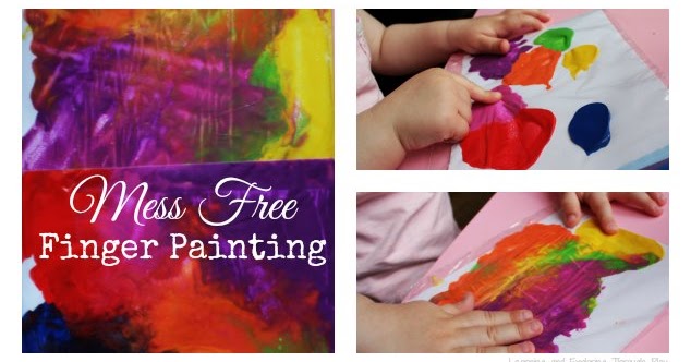 Mess Free Finger Painting Project for Babies & Toddlers - Eat Teach Laugh  Craft