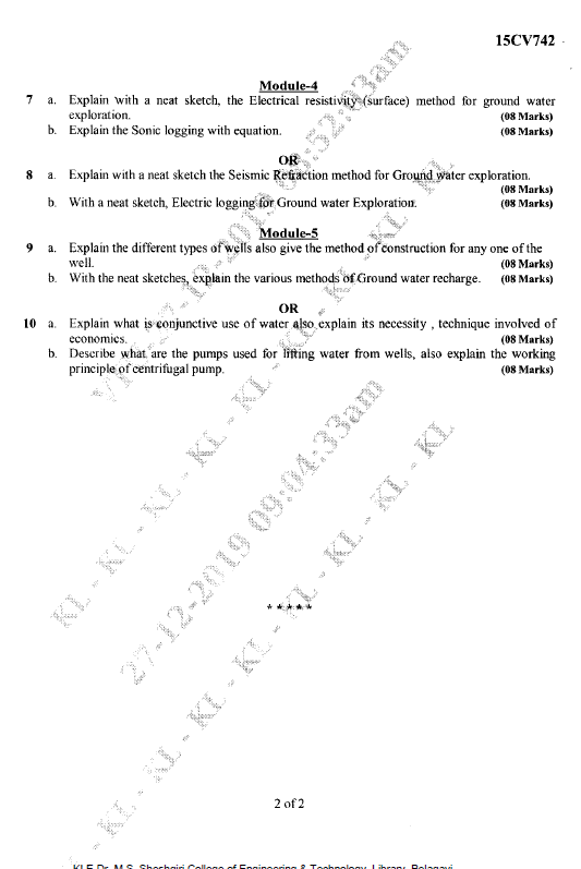 Visvesvaraya Technological University B.E. Civil Engineering (CBCS