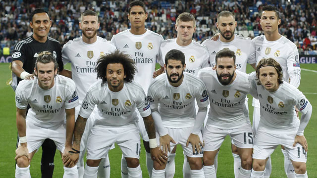 Squad terbaru Real Madrid: squad Real Madrid terbaru 2016