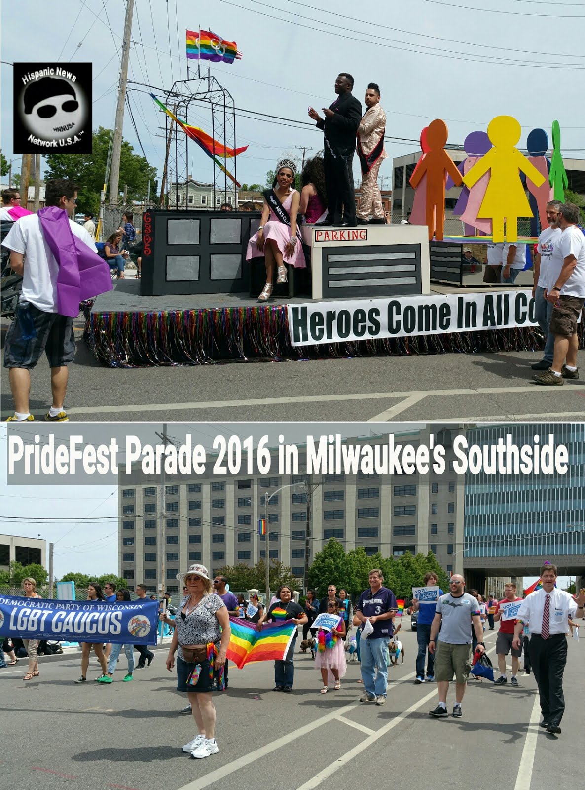 Hispanic News Network U.S.A. PrideFest Annual Parade In Milwaukee