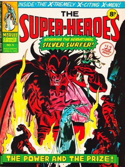 Marvel UK, the Super-Heroes #5, Silver Surfer vs Mephisto