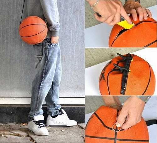Riciclo Creativo Pallone da Basket - procedimento
