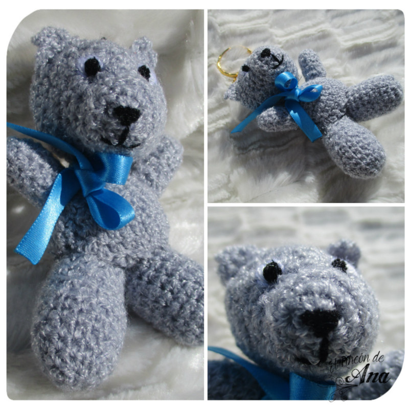 Oso tejido con ganchillo 