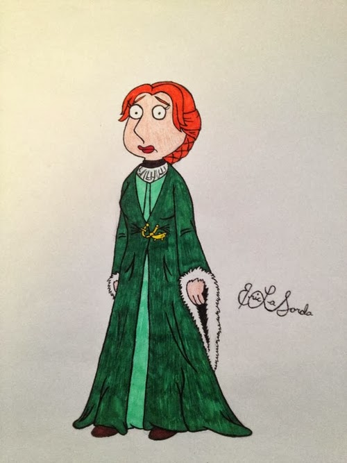 03-Alex-Borstein-Lois-Griffin-Michelle-Fairley-Catelyn-Stark-timburtongameofthrone-Family-Guy-Game-of-Thrones-Mashup-www-designstack-co