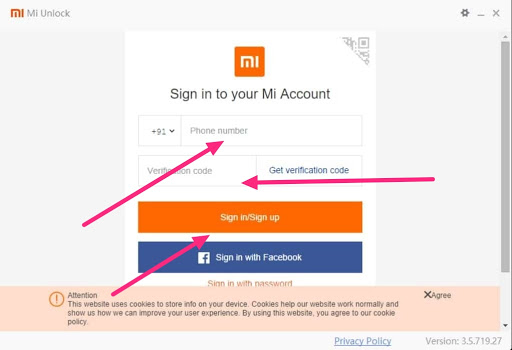 Mi-Unlock-Tool-Bootloader-Sign-in