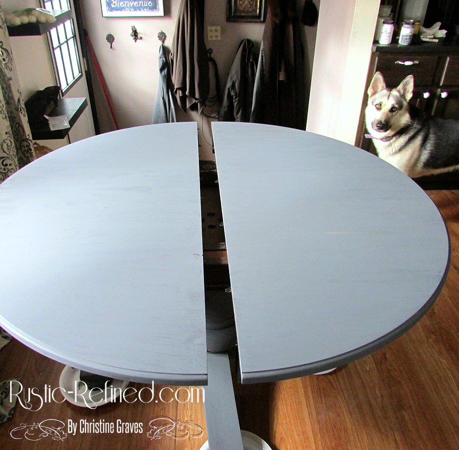 Chalk Painting a Kitchen Table Rustic & Refined