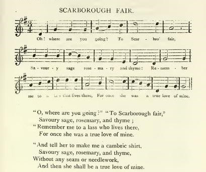 Joop's Musical Flowers: The Elfin Knight (1670) / Scarborough Fair (1891) /  Strawberry Lane (1954) / The Lover's Tasks (1956) / Girl From The North  Country (1963)