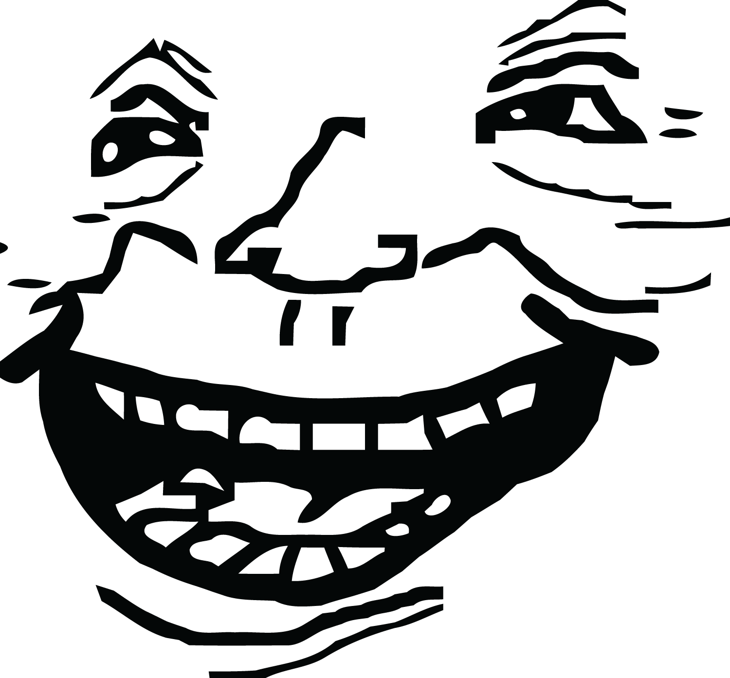 троллер фейс. смеющаяся голова. довольная рожица. девушка смеется. смеющаяся голова.