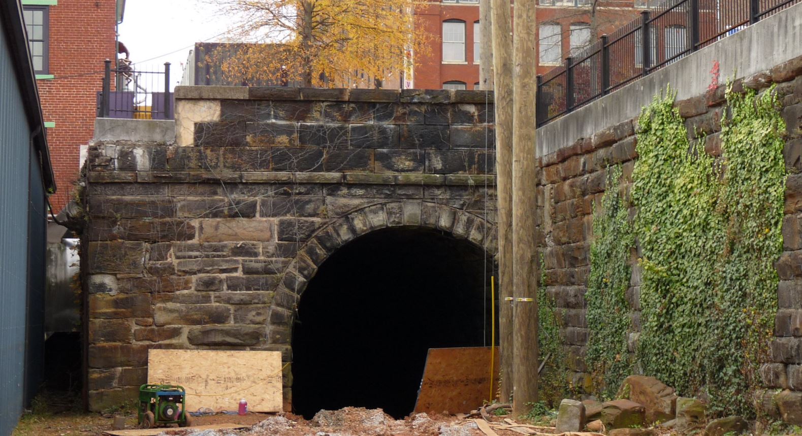 Just A Car Guy Abandoned railroad tunnel in Lynchburg