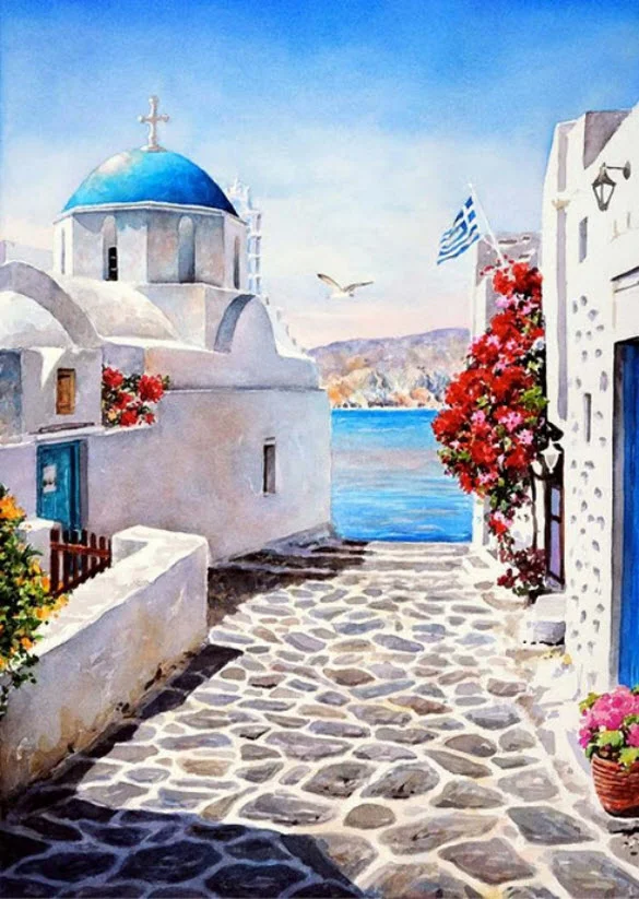 Pantelis Zografos 1949 | Greek Watercolor painter