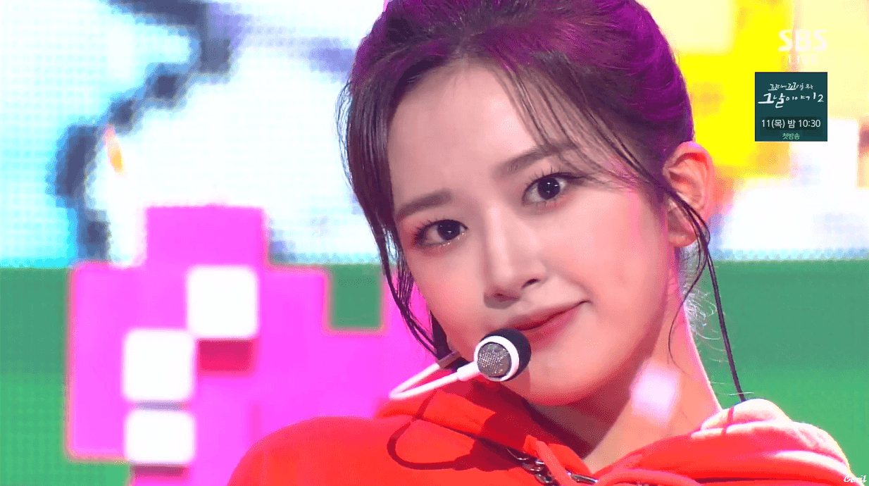 아이즈원> SBS 인기가요 엔딩요정 & 새MC 안유진