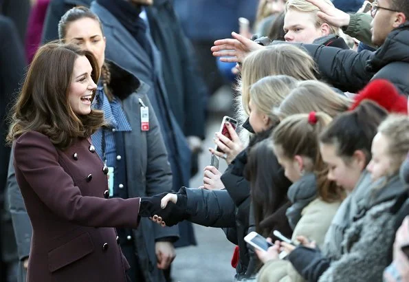 The Duchess, Kate Middleton wearing a Dolce & Gabbana coat. Crown Princess Mette Marit wore-Michael Kors Pleated wool crepe midi skirt. Skam cast Drama