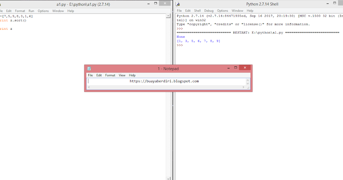 25.Belajar Bersama Python | sort(reverse=True) pada Python