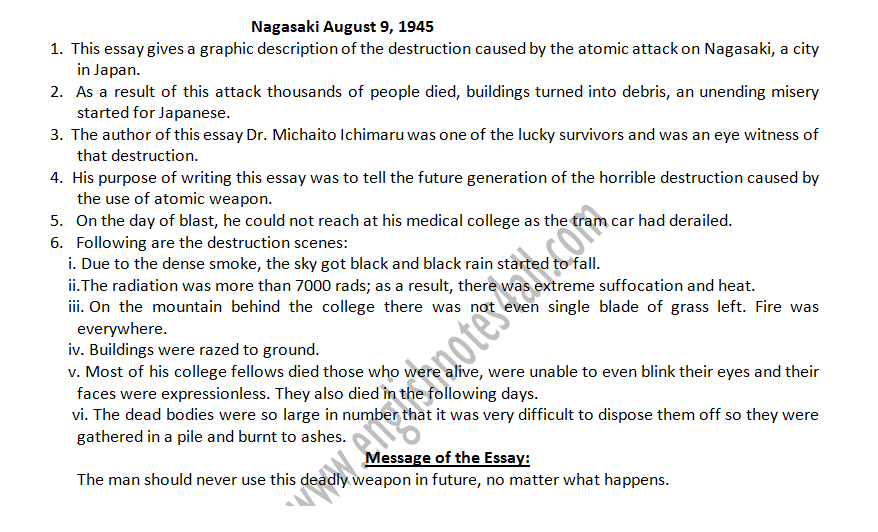 b.a english essay notes
