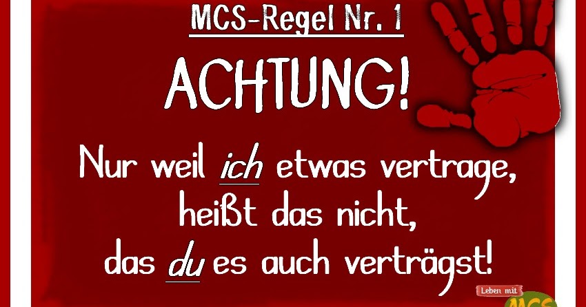 MCS - Hölle auf Erden: MCS-Regel Nr. 1 & Nr. 2 MCS - Hölle auf Erden: MCS-Regel Nr. 1 & Nr. 2