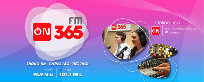 VTVcab phát sóng kênh phát thanh ON365 FM từ 1/4