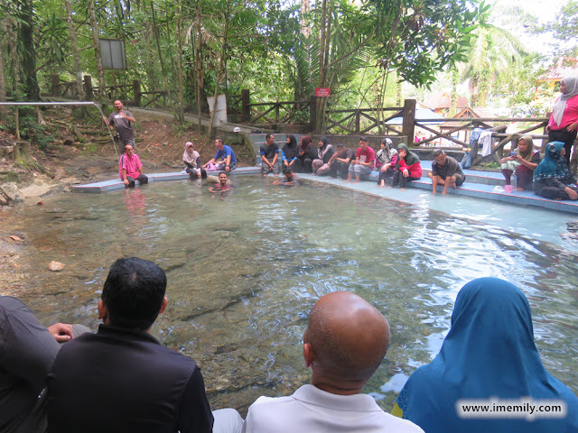 Dipping your feet at La Hot Spring @ Besut