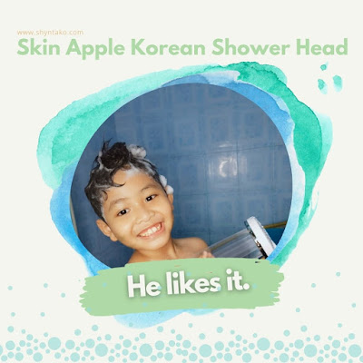 review apple skin korean shower head