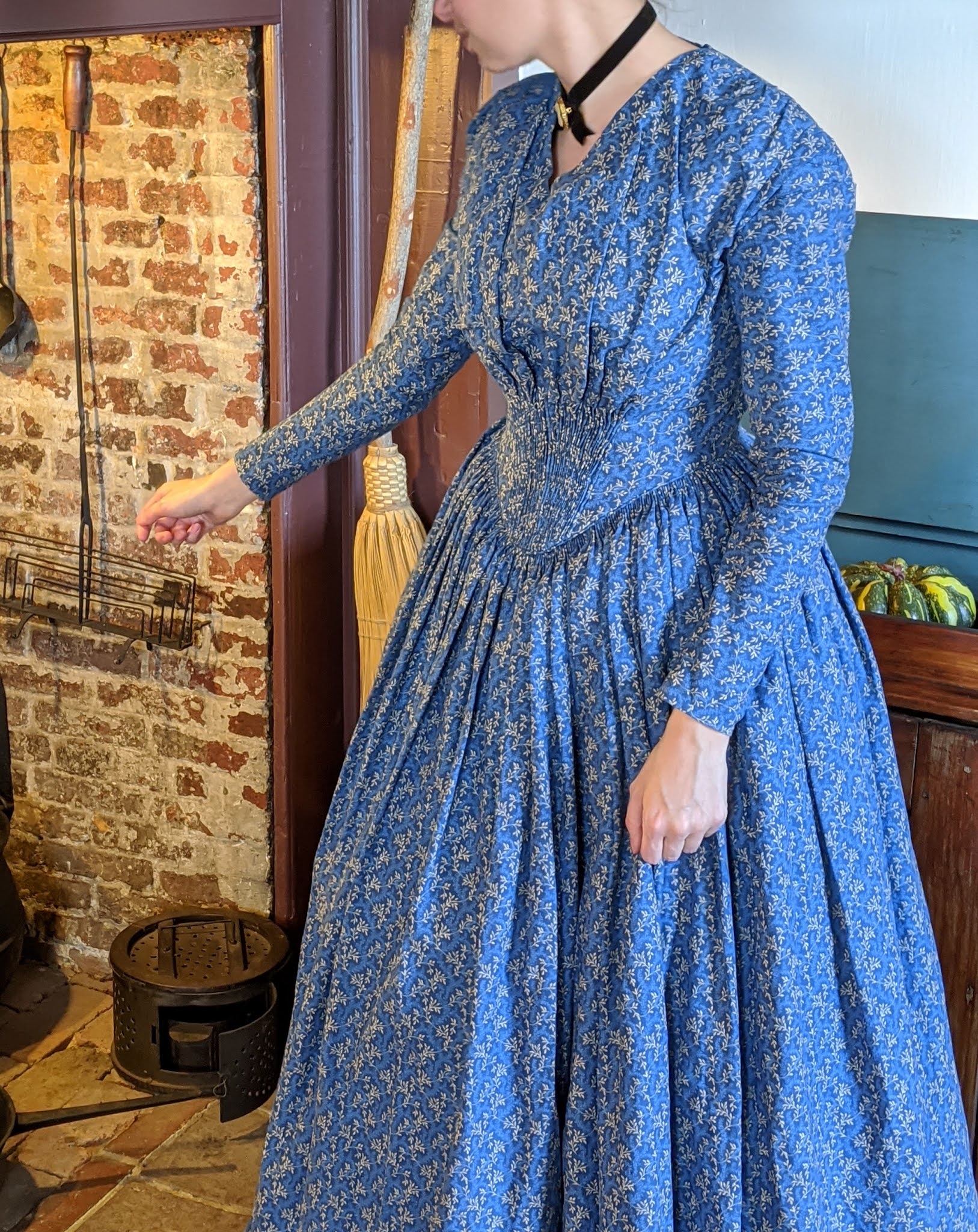 Making an 1840s Fan Front Dress | Laughing Moon 114