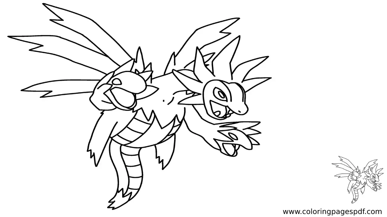 Coloring Page Of Hydreigon