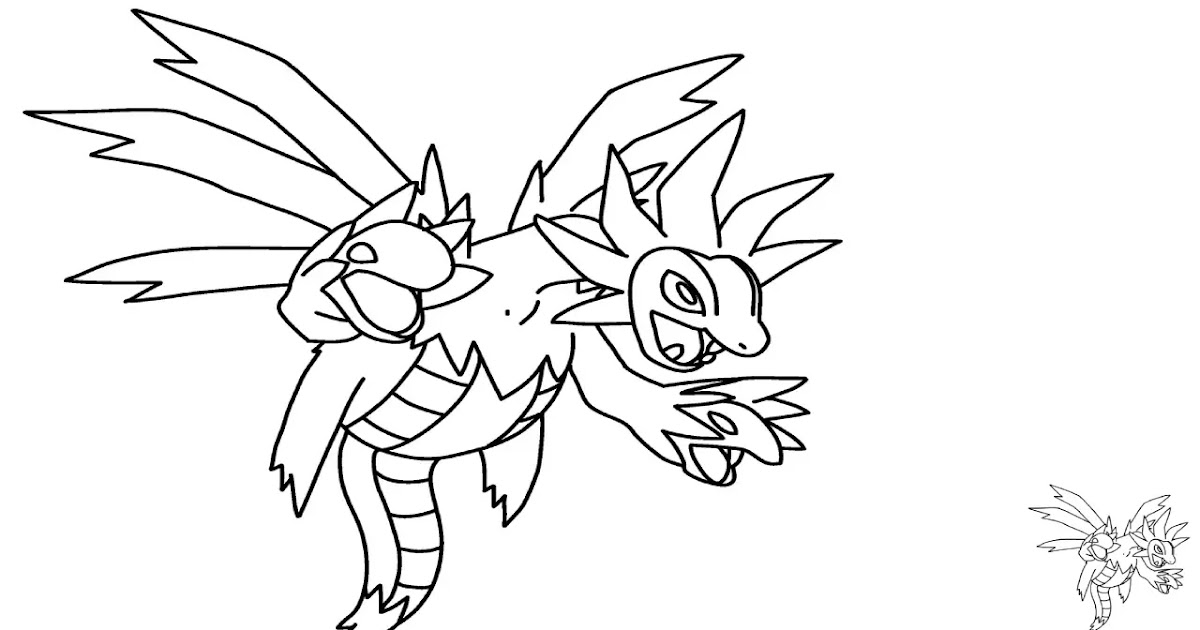 Coloring Page Of Hydreigon